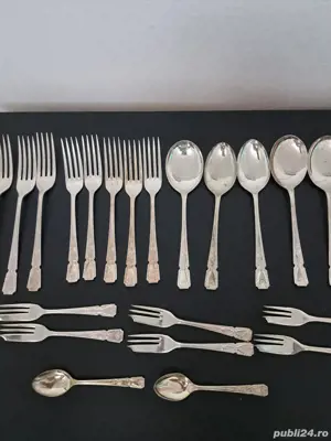 Tacamuri suflate cu argint , ștanta silver plated 25 piese