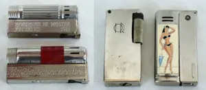 Lot 10 brichete foarte vechi cu benzina, vintage