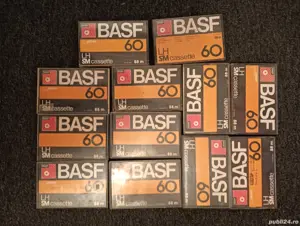 lot casete audio BASF 60min folosite 12buc - imagine 3
