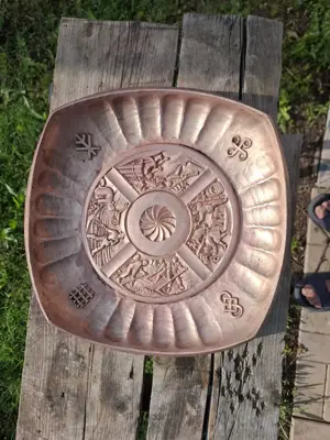 Platou din bronz vintige 