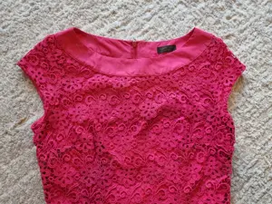 Rochie de zi marimea 38, sarafan S.Oliver, roz fucsia