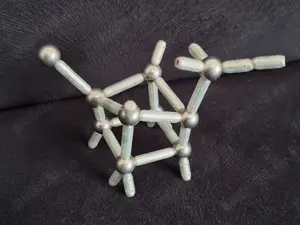 Joc magnetic constructie 38 piese fosforescente - imagine 4