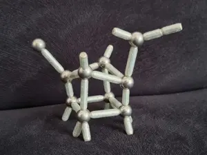 Joc magnetic constructie 38 piese fosforescente