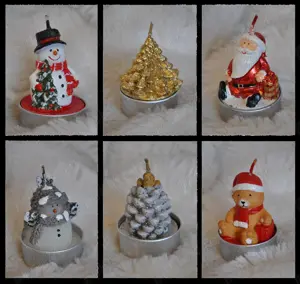 Lumanare Craciun Lumanare iarna set 6 lumanari sarbatori