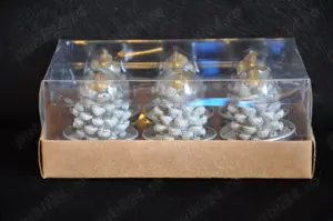 Lumanare Craciun Lumanare iarna set 6 lumanari sarbatori - imagine 4