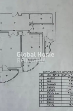 Apartament 2camere Blv Unirii | 75mp| Renovat-Mobilat-Utilat | Vedere Bulevard - imagine 14