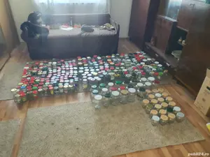 Borcane sticla cu capac stare impecabila
