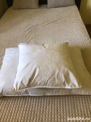 Set perne noi din puf si pene de gasca - imagine 3