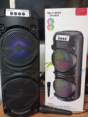 Vând Boxa Stic, Card, Microfon Funcțională  Nouo an Cutie preț 250 Ron .Tel   - imagine 2