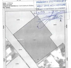 Fundeni, teren in  suprafata de 2500 mp, cu o deschidere de 56 ml