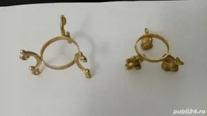 set 2 suporti oua din bronz model.deosebit sec 19