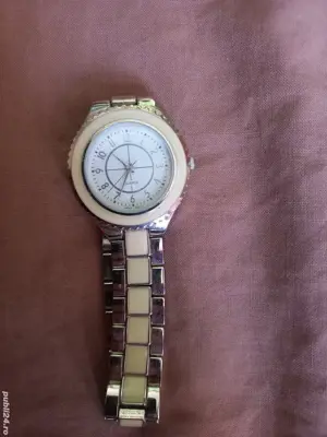 Ceas dama quartz Catherines rama si curea ceramica 