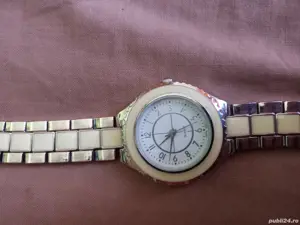 Ceas dama quartz Catherines rama si curea ceramica  - imagine 3