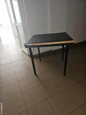 Masa cu picioare rabatabile si tablie capitonata pentru camping ,calatorii,pescuit - imagine 4