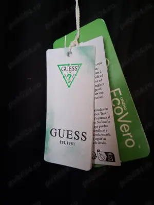 Rochie neagra Guess cocktail marimea L XL - imagine 4