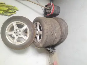4 cauciucuri cu genti de aluminiu