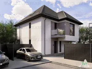 Vila 5 camere cu incalzire in pardoseala pe parter si etaj, mansarda locuibila, 285mp teren toate ut - imagine 2