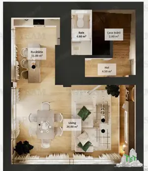 Vila 5 camere cu incalzire in pardoseala pe parter si etaj, mansarda locuibila, 285mp teren toate ut - imagine 12