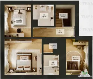 Vila 5 camere cu incalzire in pardoseala pe parter si etaj, mansarda locuibila, 285mp teren toate ut - imagine 11