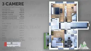 Apartament 3 camere spatios zona Timisoara - ultima unitate - imagine 2