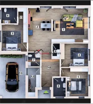 Comision 0%! Casa individuala pe un nivel, Su 114 mp, Sc 164 mp, S teren 700 mp semifinisata.