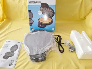 Aparat pentru preparat 5 gofre   vafe, 1200w, Placi antiaderente, Indicator luminos - imagine 4