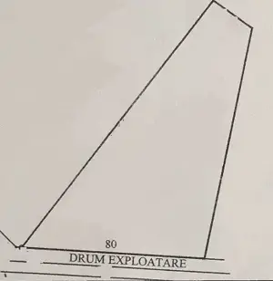 Teren Mihaesti Valcea 5500 mp deschidere 80 ml DN64