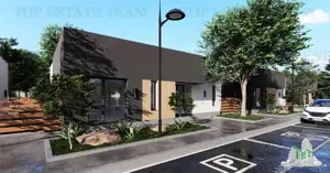 Vila stil mediteraneean, moderna, cu 4 camere ( parter ) si curte generoasa 400mp, incalzire in pard - imagine 2