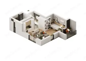 Apartament cu 1,5 camere în Confecții