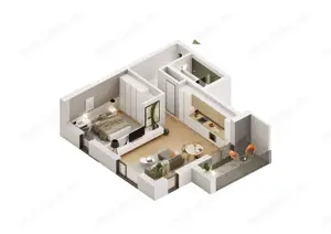 Apartament cu 2 camere în Confecții