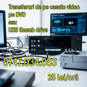 Transfer casete video pe USB sau DVD