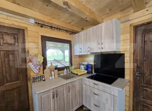 Cabană lemn cu 4 dormitoare, 120mp, teren intravilan de 1250mp - imagine 7