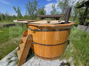 Cabană lemn cu 4 dormitoare, 120mp, teren intravilan de 1250mp - imagine 15