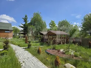 Cabană lemn cu 4 dormitoare, 120mp, teren intravilan de 1250mp - imagine 3