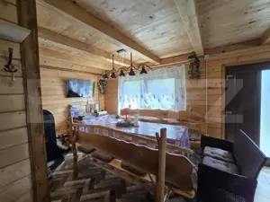 Cabană lemn cu 4 dormitoare, 120mp, teren intravilan de 1250mp - imagine 6