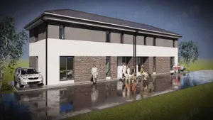 Duplex semifinisat, zona Tautiului,ansamblu cu parc propriu