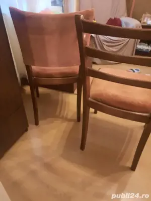 scaune vechi lemn lăcuit  - imagine 2