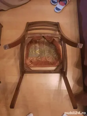 scaune vechi lemn lăcuit  - imagine 3