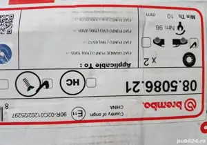 Tripla, lampa spate Fiat 500, discuri frana Fiat, Brembo, piese Stilo - imagine 4