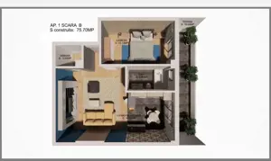 Vand apartamente in zona centrala - imagine 8