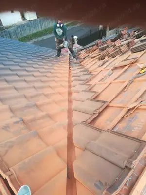 montaj tabla tip tigla , tigla ceramica Creaton&Tondach , tigla  beton Bramac  Velux. - imagine 5