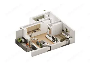 Apartament cu 2 camere în Confecții