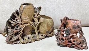 set calimara veche sculptata in roca, sfarsit de sec, XIX