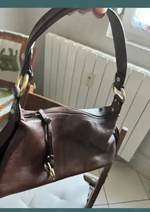 Geanta piele maro