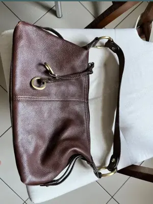 Geanta piele maro - imagine 3