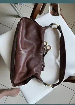 Geanta piele maro - imagine 2