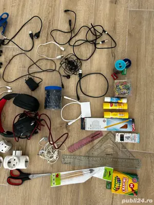 Diverse, incarcator nokia, cabluri usb, tip c, casti, pixuri, birotica, ochelari 3D