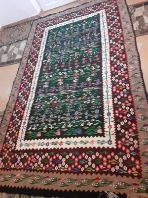 Covor lucrat manual, oltenesc, NOU - imagine 3