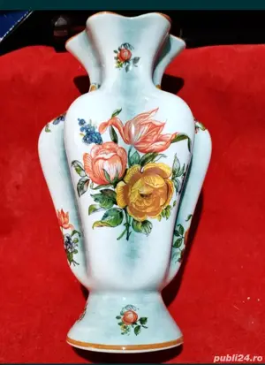 Vază germana din porțelan SSF, anii 1930-1950 - imagine 3