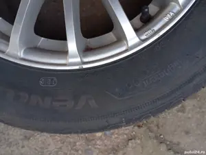 Set 4 jante wolfrace 15x6,5j  cu cauciuc vara